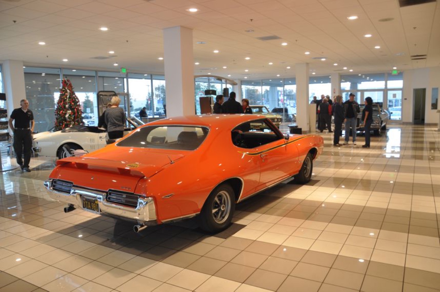 Orange GTO commands the showroom floor